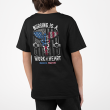 Load image into Gallery viewer, Youth Nursing Is A Work Of Heart USA - S/S Tee

