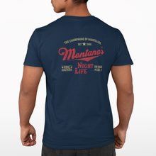 Load image into Gallery viewer, Montana&#39;s Night Life (High Life) - S/S Tee
