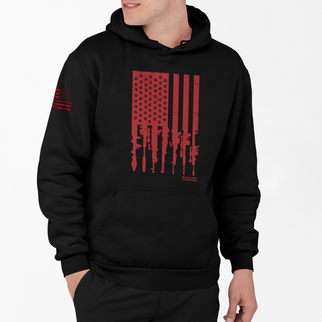 Rifle Flag Colored - Pullover Hoodie