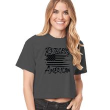 Load image into Gallery viewer, Women&#39;s Brush Flag - Crop Top
