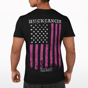 Buck Cancer Flag - S/S Tee