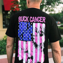 Load image into Gallery viewer, Buck Cancer Flag - A Ruthless Cowboys Original
