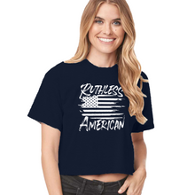 Load image into Gallery viewer, Women&#39;s Brush Flag - Crop Top
