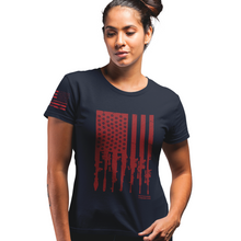 Load image into Gallery viewer, Women&#39;s Rifle Flag Colored- S/S Tee
