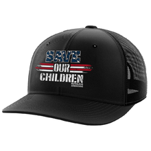Load image into Gallery viewer, Save OUR Children Red White &amp; Blue - Ballcap
