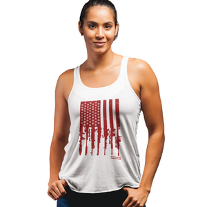 Women's Rifle Flag Colored - Tank Top