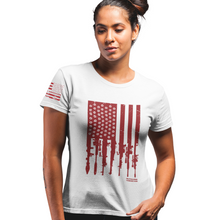 Load image into Gallery viewer, Women&#39;s Rifle Flag Colored- S/S Tee

