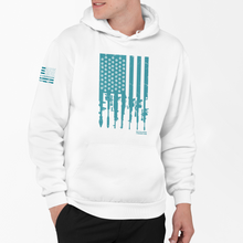 Load image into Gallery viewer, Rifle Flag Colored - Pullover Hoodie
