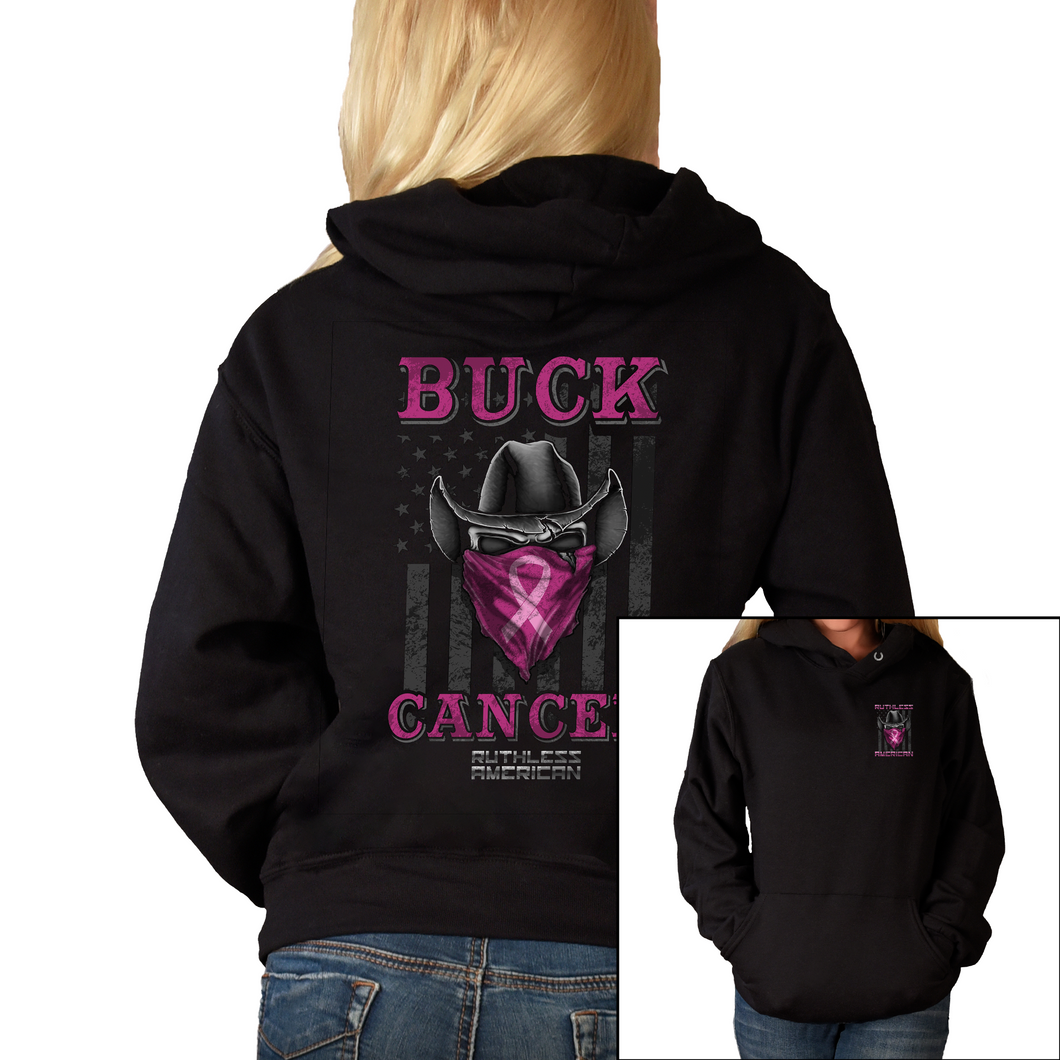 Women's Buck Cancer Bandit - Cowboy - Pullover Hoodie
